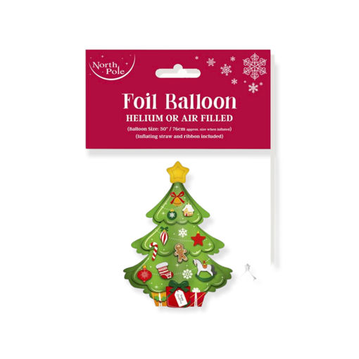Picture of FOIL BALLOON - CHRISTMAS TREE 30 INCH